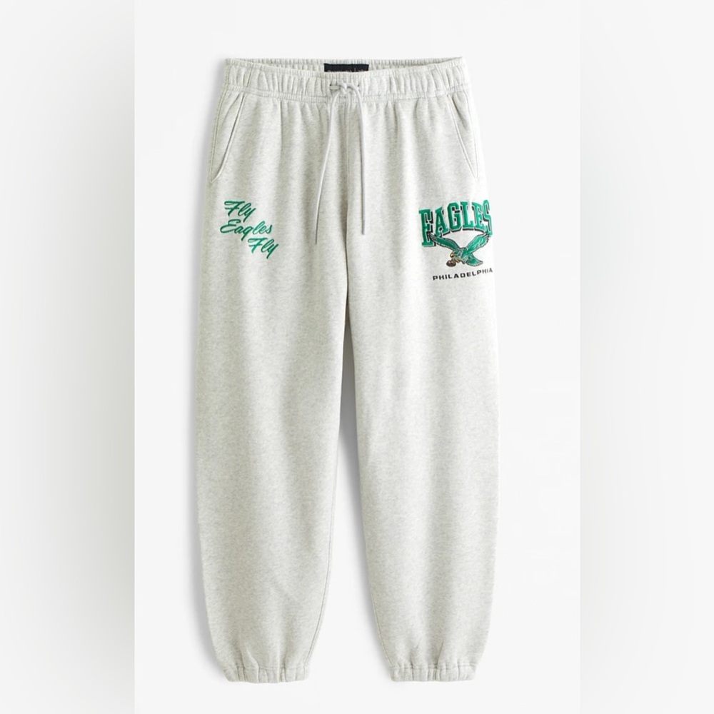Men’s L Abercrombie and Fitch Sweatpants vintage Philadelphia Eagles